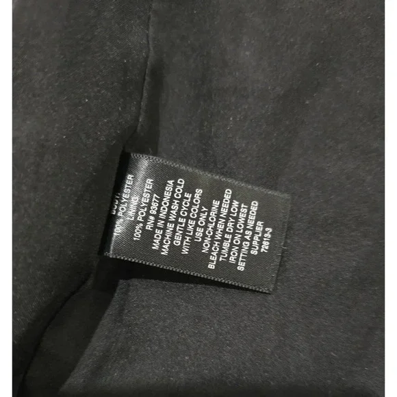 Worthington JCPenney Women's black floral short sleeves wrap dress xl - Picture 7 of 8